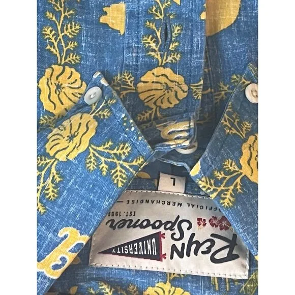 Reyn Spooner UCLA Bruins Mens Classic Hawaiian 1/4 Button Shirt Size M, L, XL - Picture 4 of 5